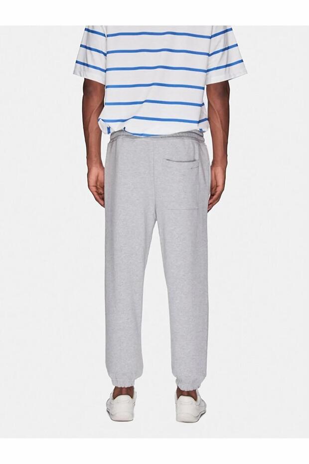 Baskılı Regular Gri Eşofman - 3