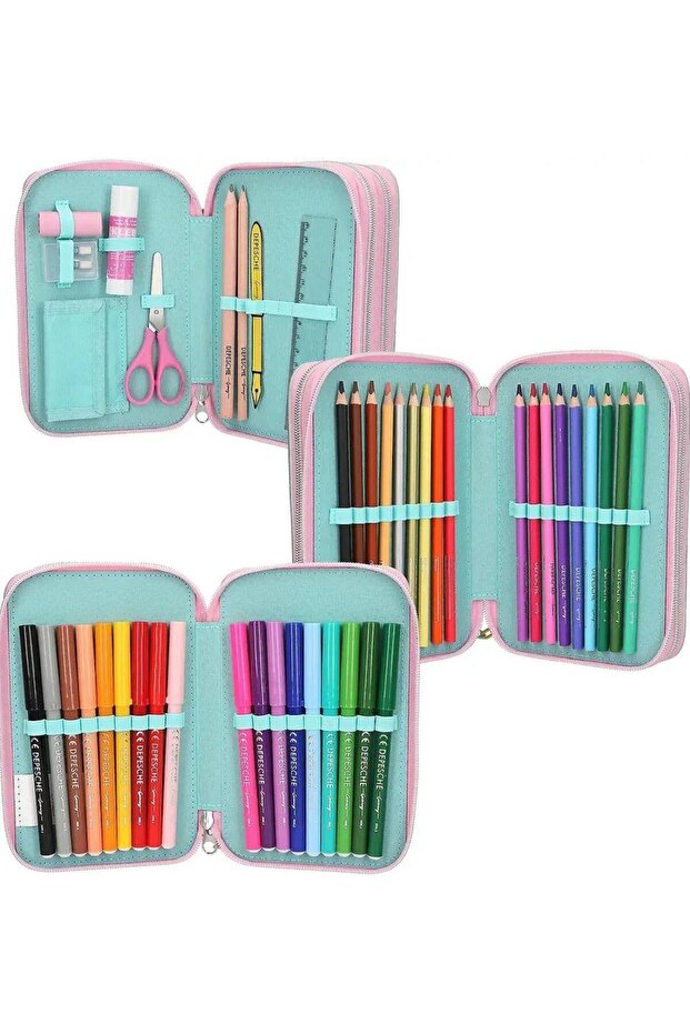 3 Katlı Dolu Kalem Kutu - 3