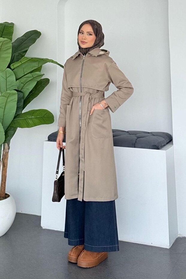 Тренчкот Solo Bej - 3