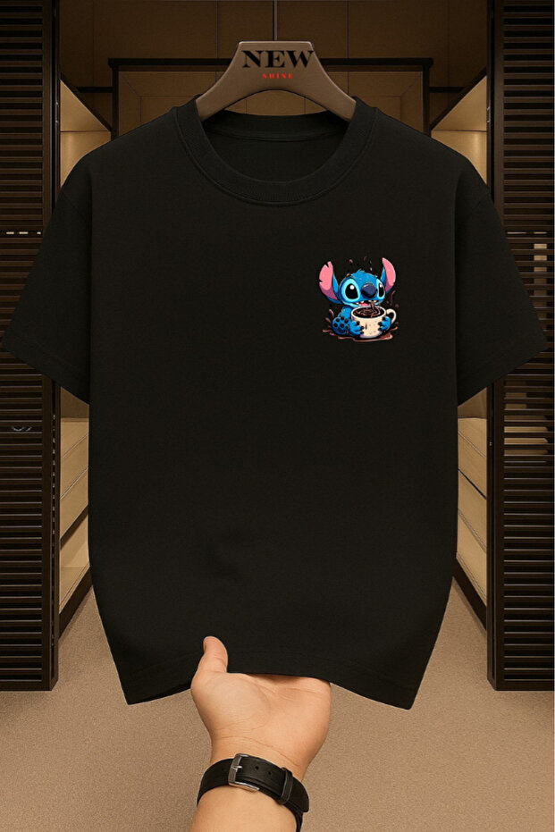 Stitch Printed Oversize T-Shirt