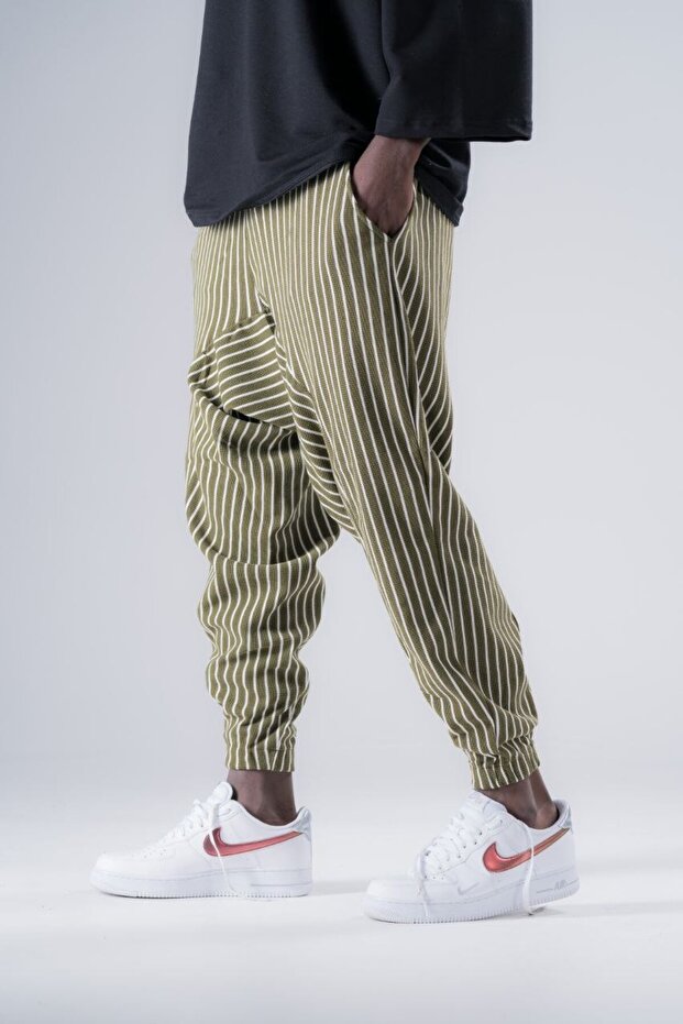 بنطلون شالوار منقوش بخصر مطاطي - 2