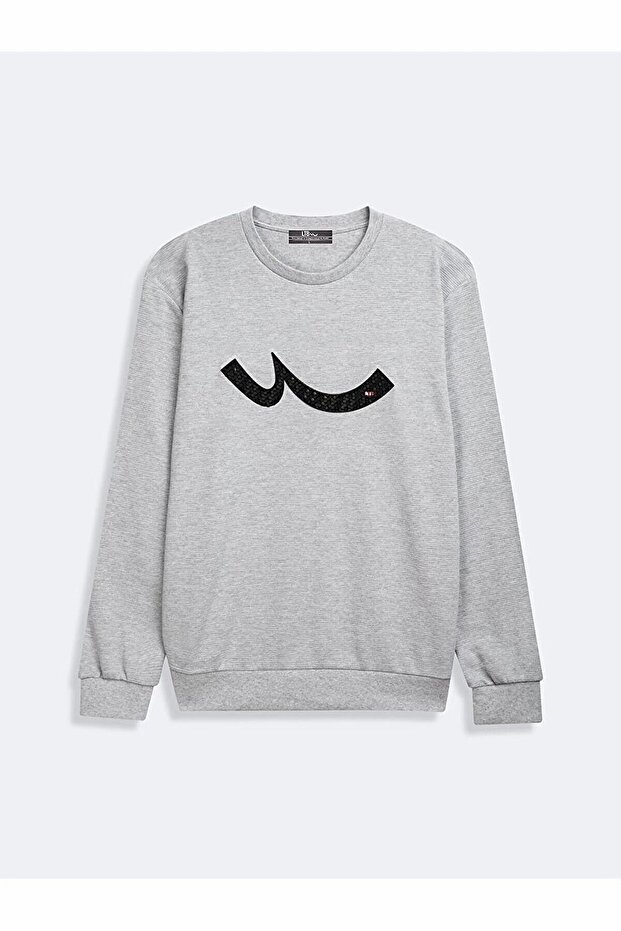 Gri Sweatshırt - 1