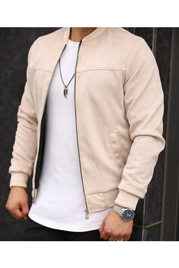 Scuba Süet Yan Cepli Ceket - 2