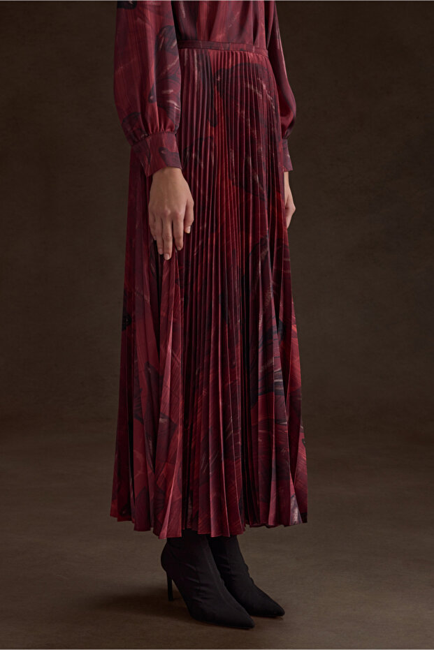 Piliseli Desenli Etek - 6