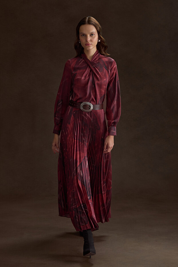 Piliseli Desenli Etek - 1