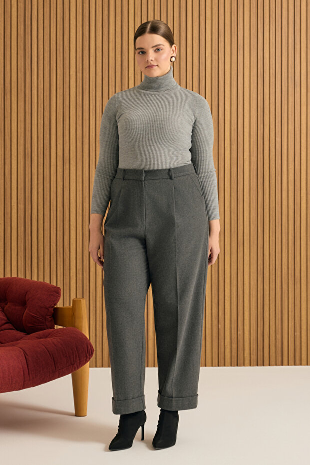 Duble Paça Bol Form Pantolon - 2