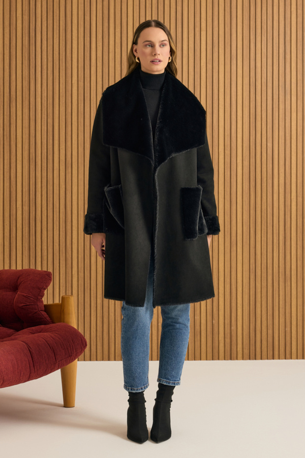 معطف فرو مبطن من الداخل - 2