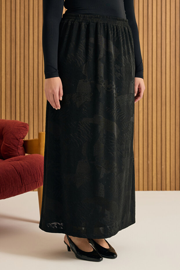 Jakarlı Örme Etek - 4