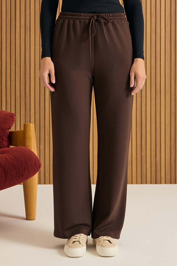 Beli Lastikli Örme Pantolon - 4