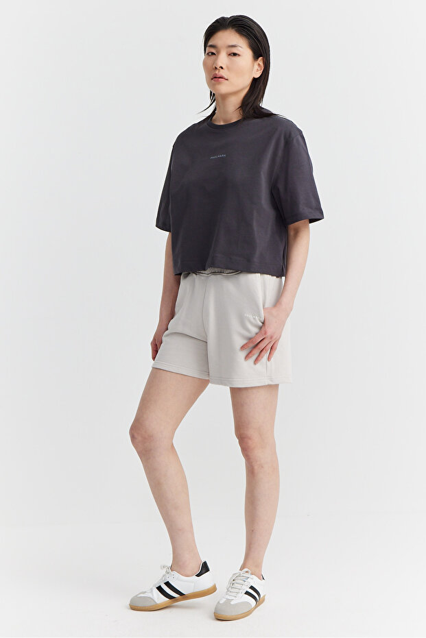 Women's Elastic Waist Printed Shorts