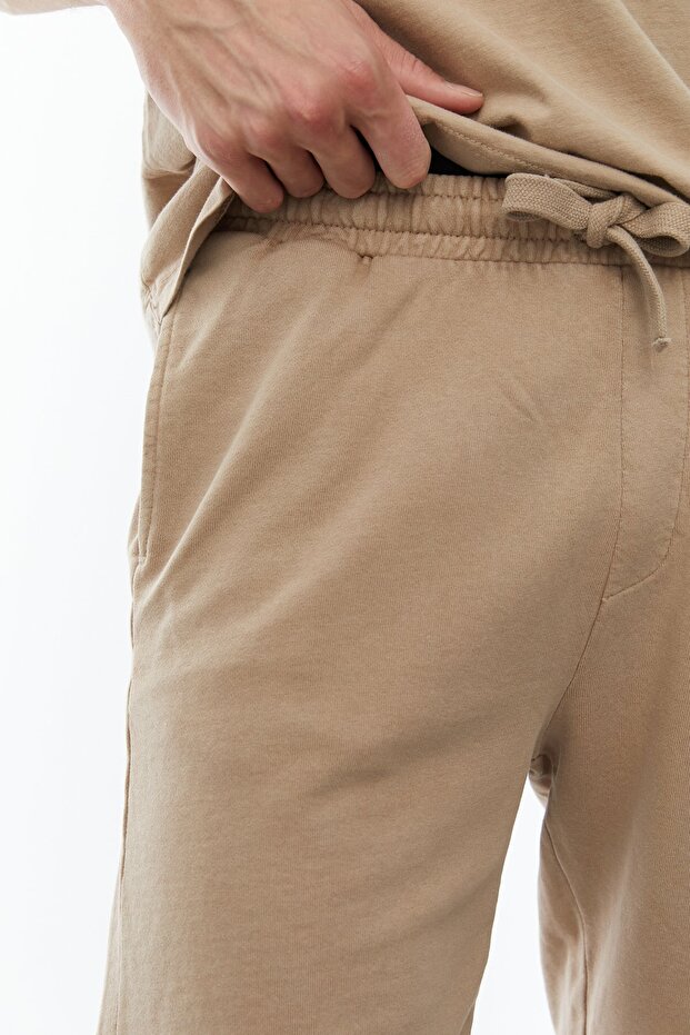 شورت عادي قابل للغسل مع رباط عند الخصر - 5