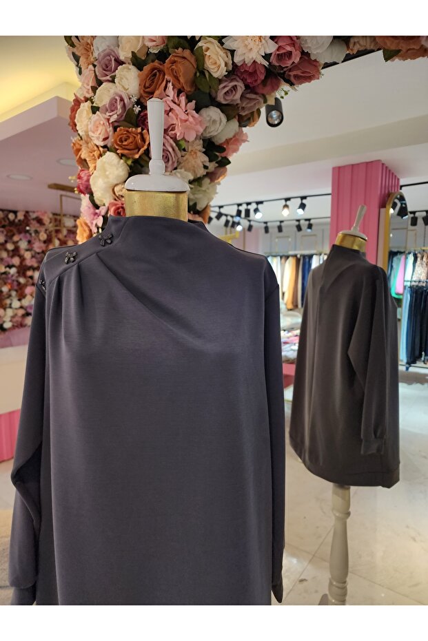 gri tunik kadın - 3