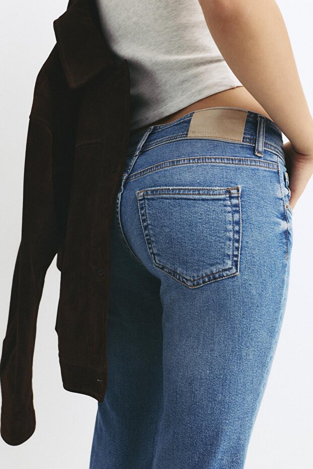 Düşük bel bootcut jean - 6