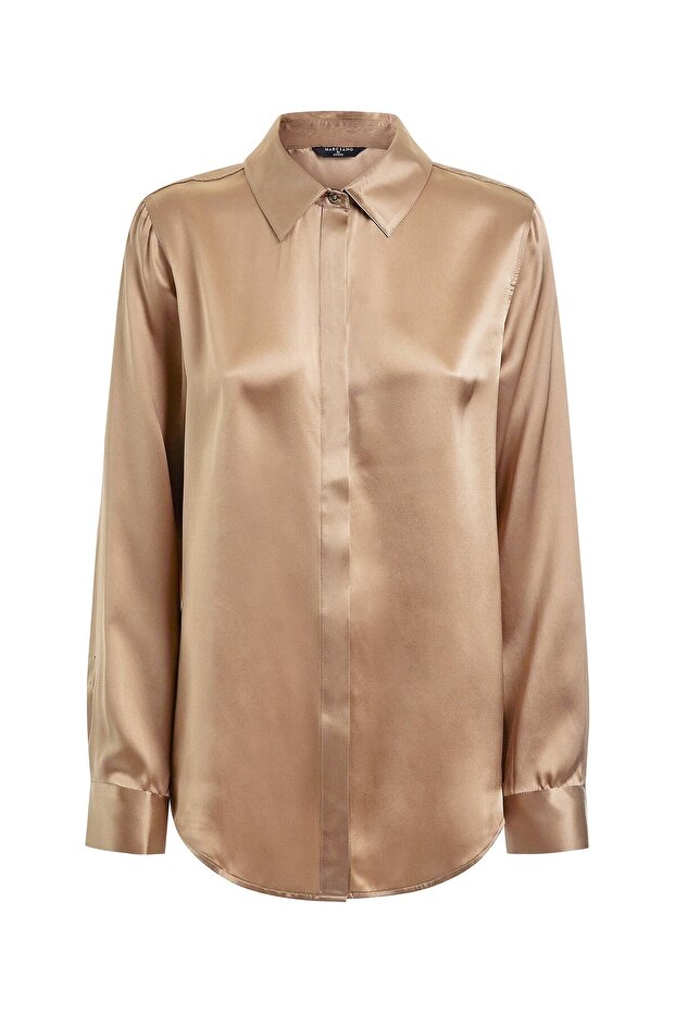 Icon Kadın Ipek Regular Fit Gömlek - 7