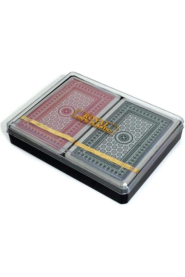 PG 005-4 Non- Toxic Washable, All Plastic Playing Cards - Twin Pack