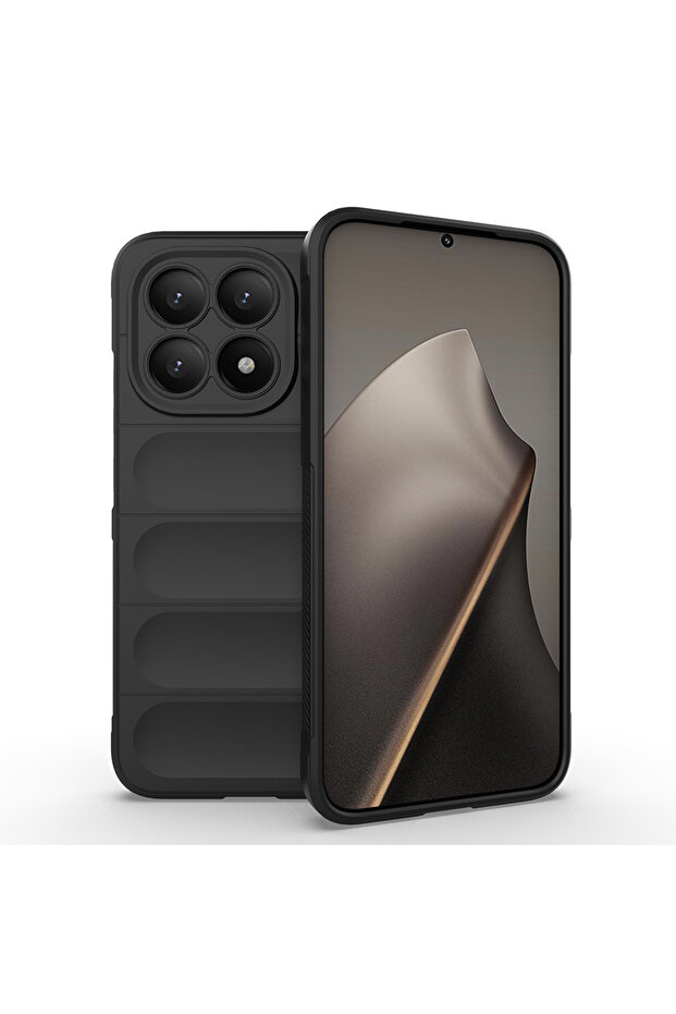 15t Case Flexible Tpu Hollowed Back Surface Design Brsa Ethnic Silicone Cover - Black