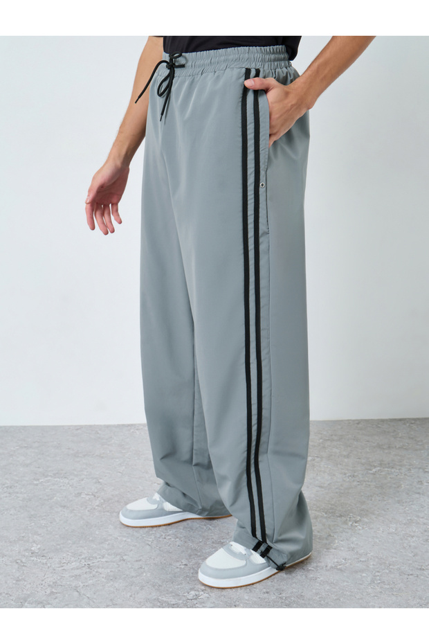 Side Seam Striped Detail Joggers