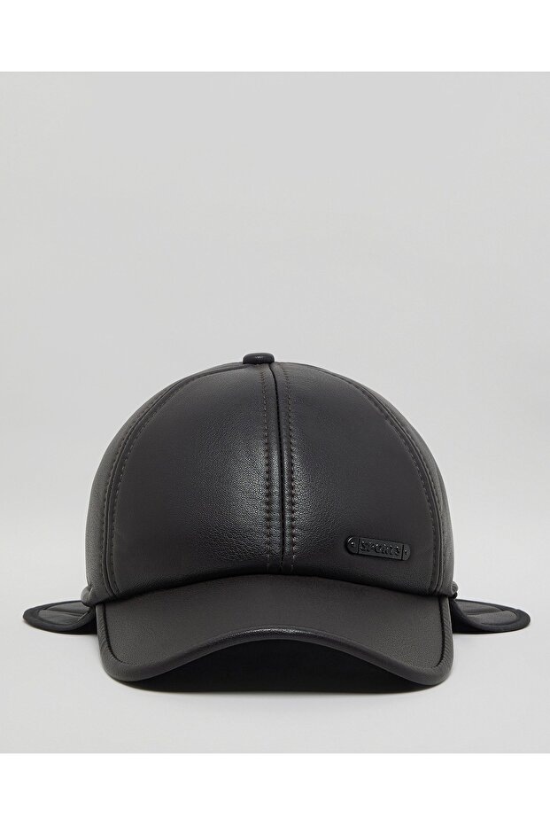 قبعة رجالية بنية اللون ذات غطاء صلب - 1