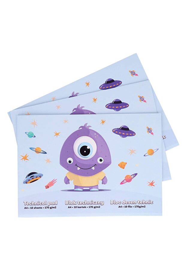 Technical pad A4/10 sheets 170g - 3