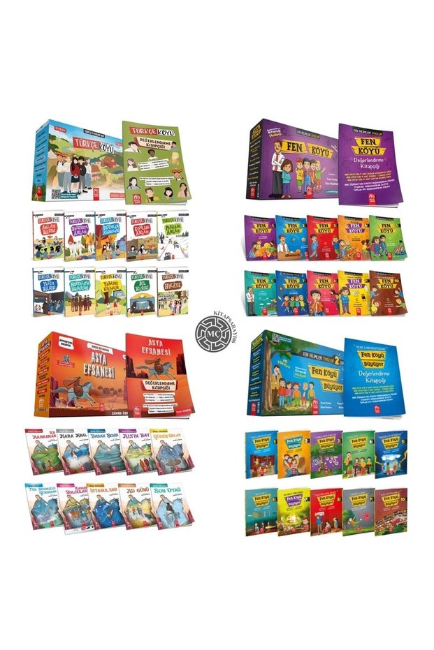 Türkçe Köyü + Fen Köyü + Fen Köyü Büyüyor 2 + Asya Efsanesi for 3Rd and 4Th Grades
