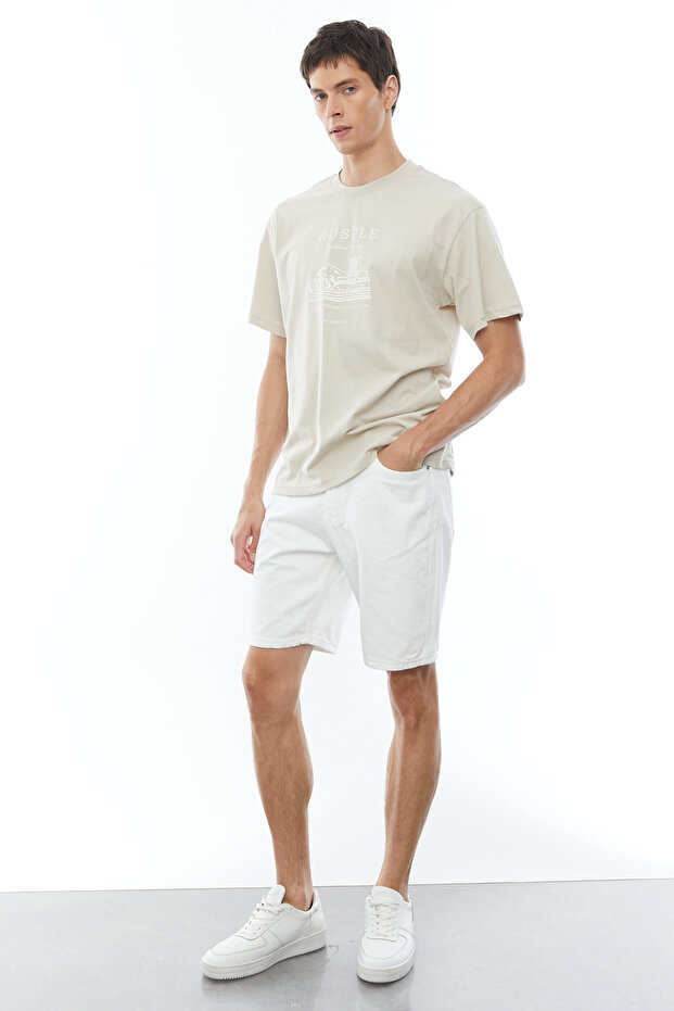 Denim Bermuda Şort - 3