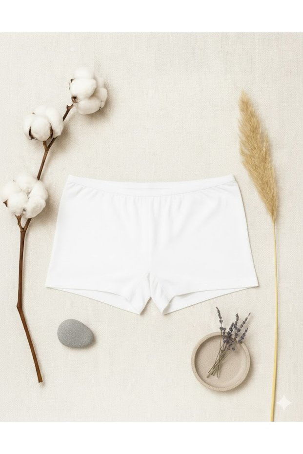 Natural Women's Cotton Boxer Briefs - Breathable and Skin-Friendly Comfort