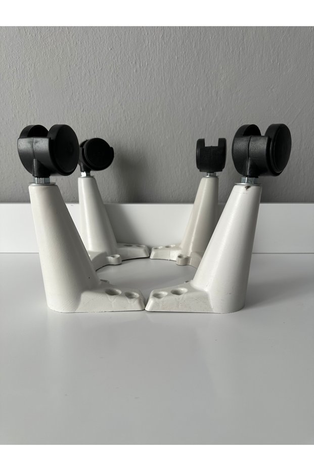 Wheeled Coffee Table Leg Smart Coffee Table Leg, Magic Coffee Table Leg White 4 Pieces 360 Degree 16 cm