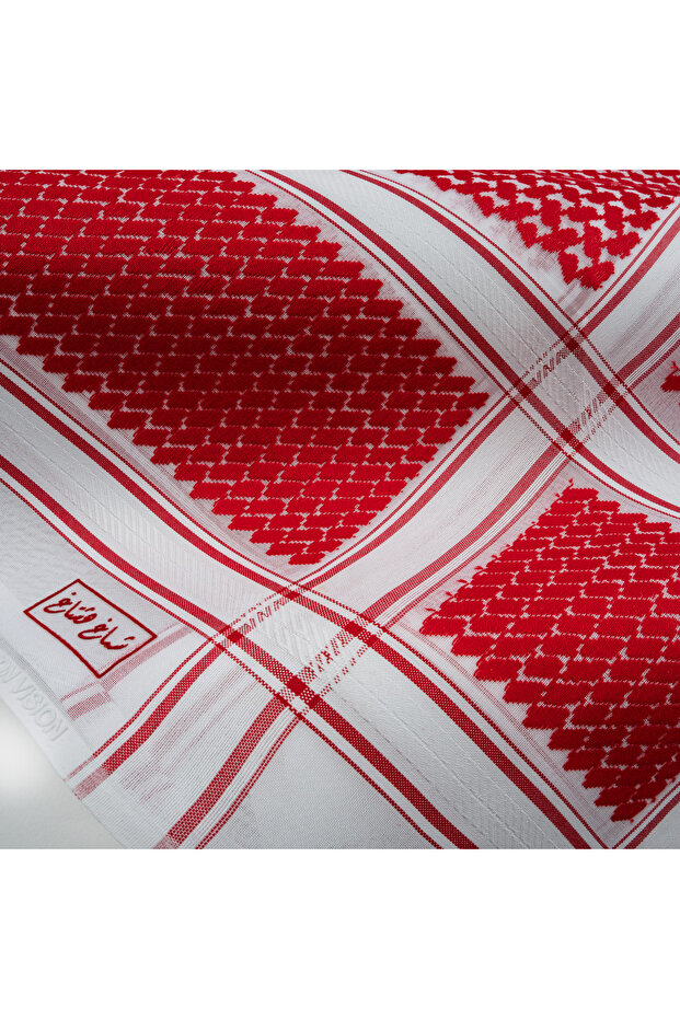 Red Hashtag Shemagh - 3