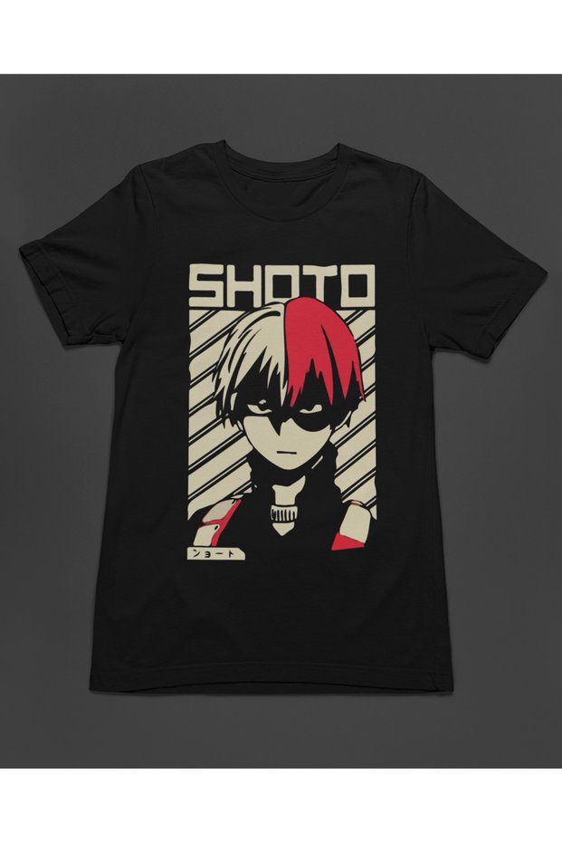 Anime Style Shoto Todoroki Printed Unisex T-Shirt T-Shirt