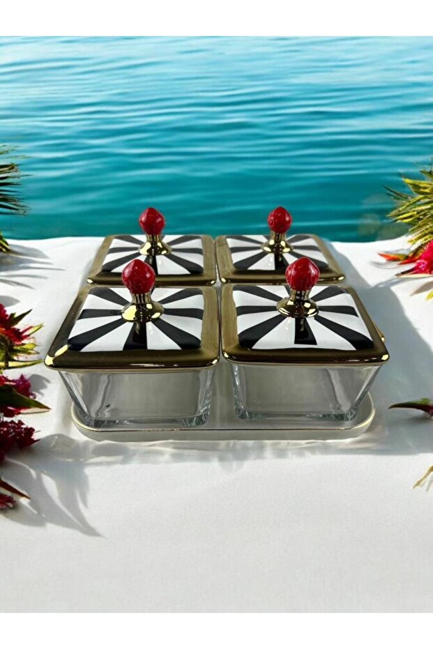 NERO 4 LÜ CAM KAHVALTILIK - 1