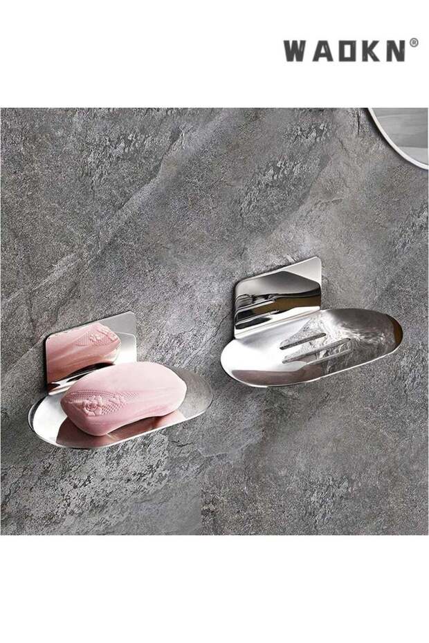 Rise age Soap Holders for Shower, Adhesive Soap Dishes for Shower Stainless Steel Black Bar Soap Ho