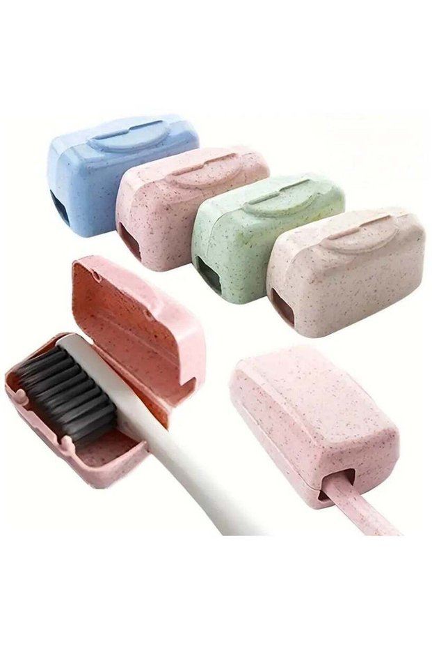 4Pcs Toothbrush Head Cover Caps Portable Tooth Brush Holder Protector Case For Travel Outdoor Campi