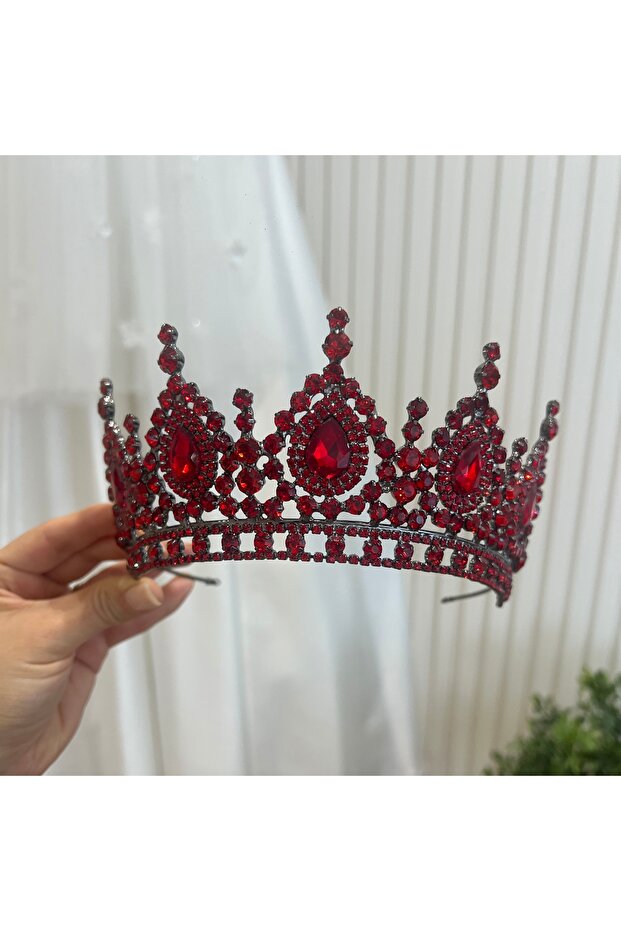 Shuttle Stone Design Bridal Tiara High Quality Wedding Henna Engagement Promise Crown A-9-K Tky0429