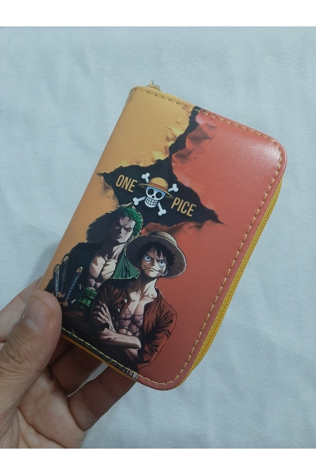 Owl Bag One Piece Luffy and Zoro Patterned Design Faux Leather Wallet
