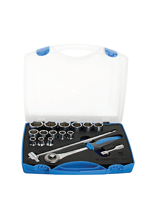 1/2'' socket wrenches in plastic box - 1