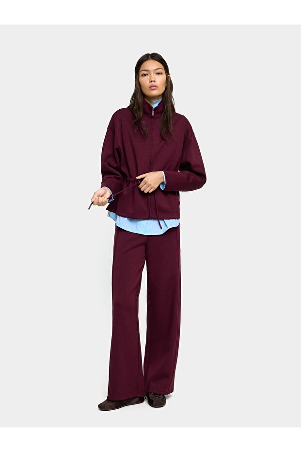 Elastik Bel Düz Pantolon - 3