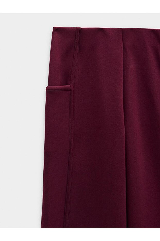 Elastik Bel Düz Pantolon - 7