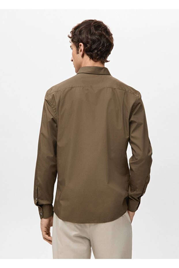 Regular fit %100 pamuklu gömlek - 4