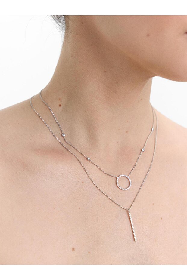 Zirkonyumlu Kolye Seti - 1