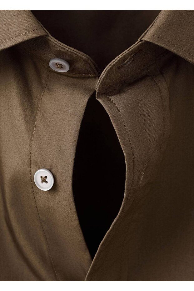 Regular fit %100 pamuklu gömlek - 7