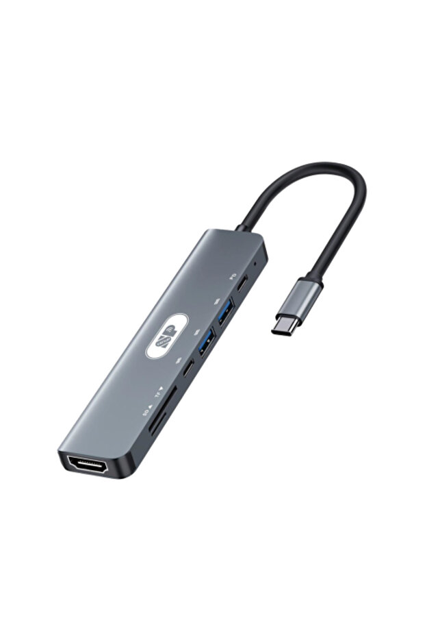 محول USB-C HD 7 في 1 للهواتف والكمبيوتر المحمول