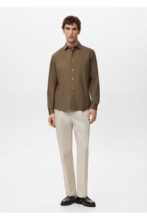 Regular fit %100 pamuklu gömlek - 2