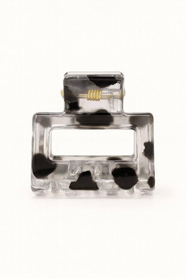 Set of 4 Transparent Model Patterned 2 cm Small Buckles - 3