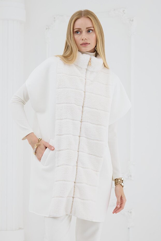 KÜRK DETAYLI PANÇO - 6