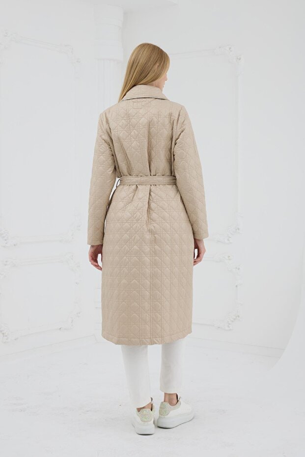 TAŞ ŞERİTLİ KAPİTONE UZUN KAP - 5