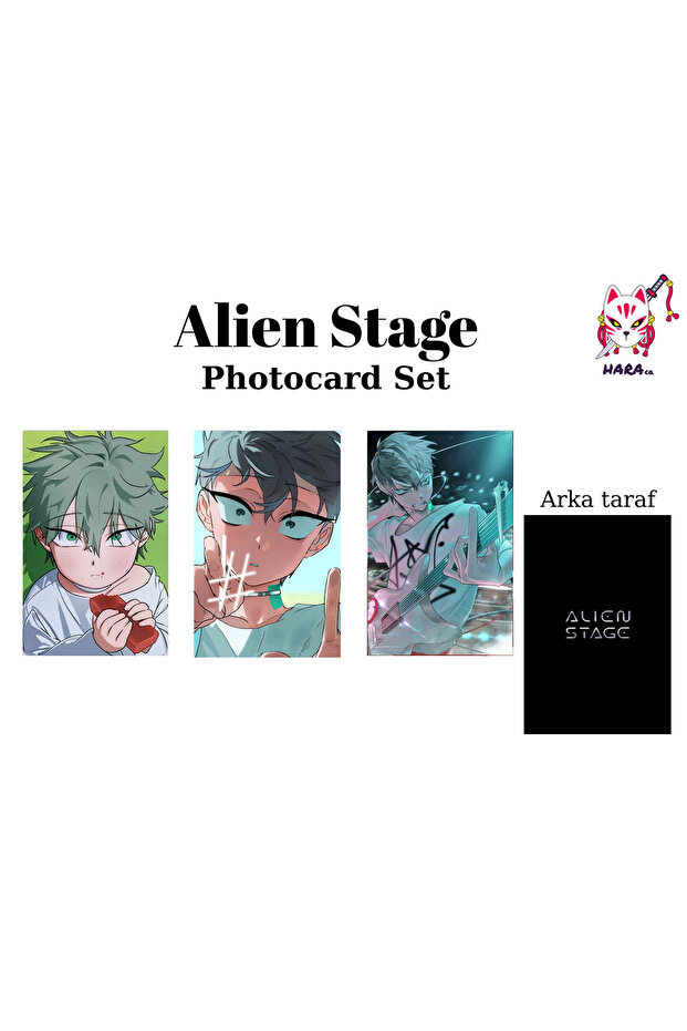 Alien Stage Anime Till Anime Photocard Set / Collection Card V4 (3-Pack)