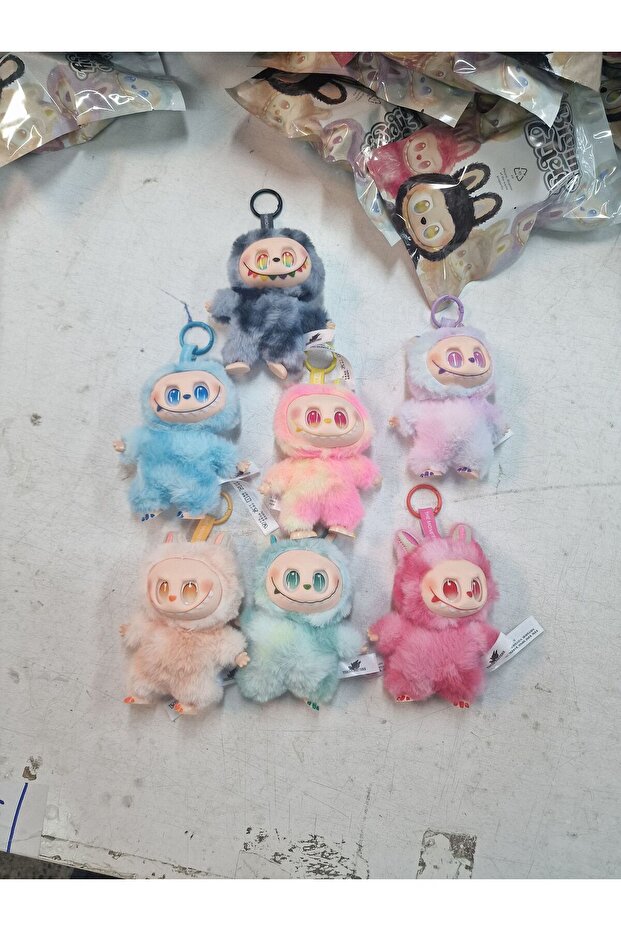 Labubu Plush Doll Plush Toy Labubu Keychain 18cm Boxed Model Toy Doll Labubu