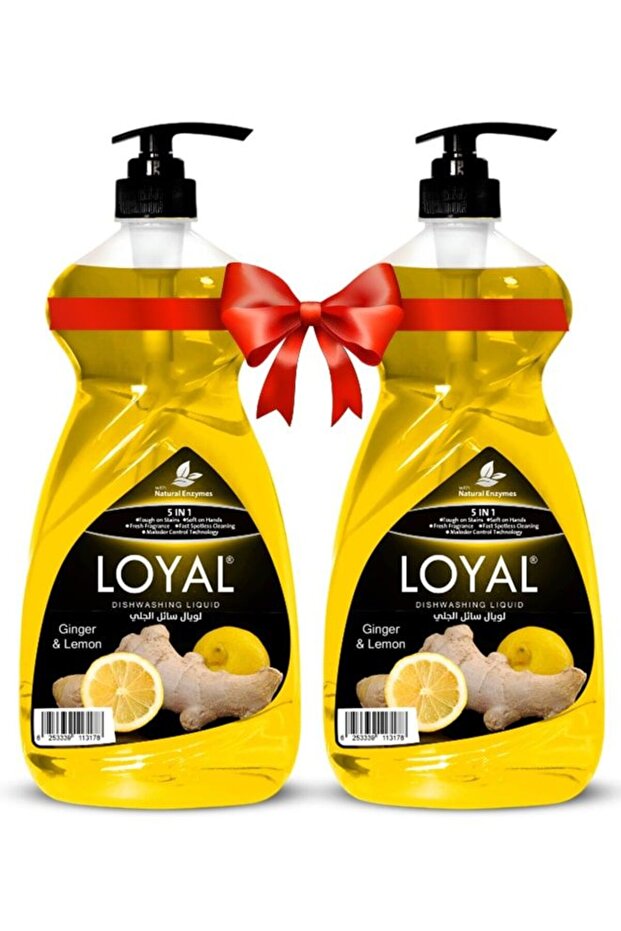 5 in 1 Dishwashing Liquid - Ginger & Lemon 2x1.5L