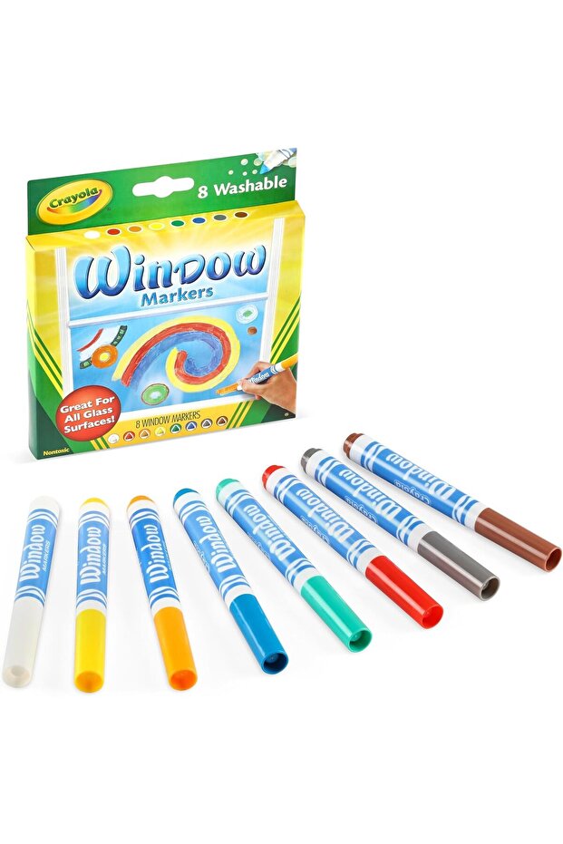 علامات النوافذ القابلة للغسل، 8 قطع - 2
