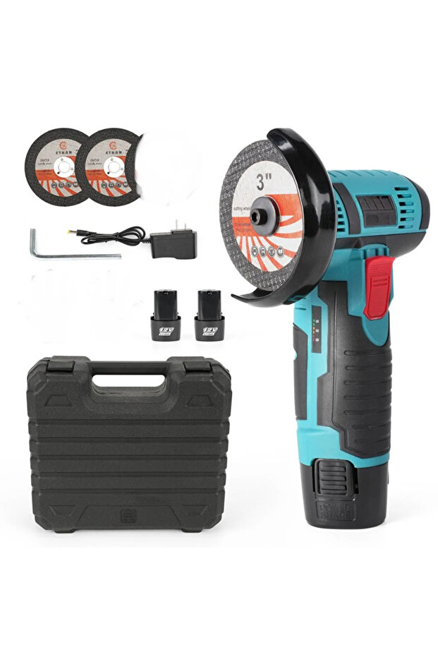 DX3311 Portable 12V 550W , 2 batteries Electric Angle Grinder
